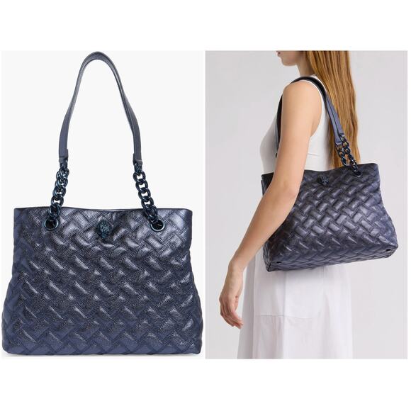 "New Kurt Geiger London Quilted Leather Tote – Luxury Designer Bag NWT"